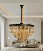 لوستر کریستالی مشکی